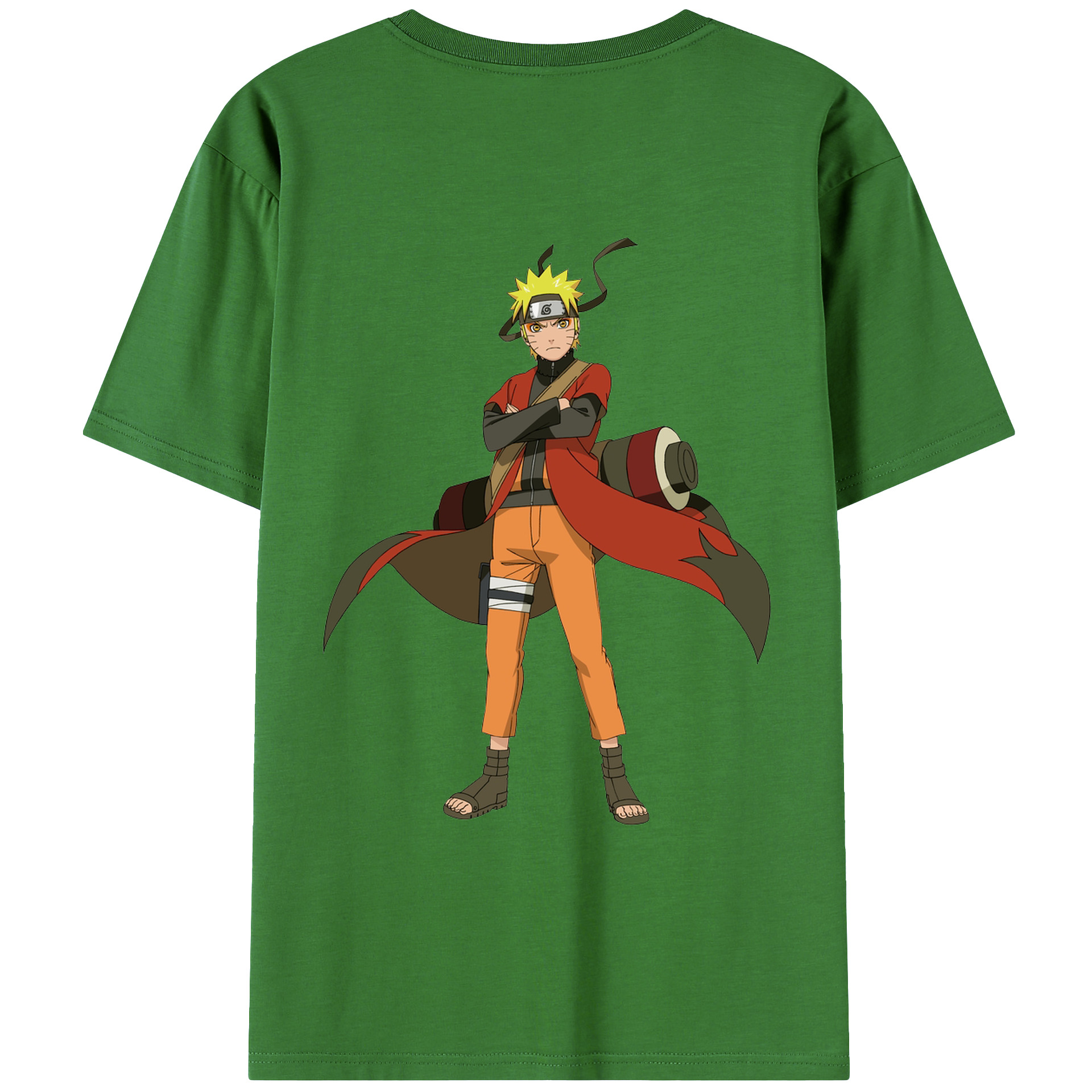 （画像用） NARUTO -ナルト- うずまき ナルト Uzumaki Naruto レディース半袖Tシャツ(バックプリント)